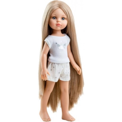 Lalka Paola Reina Amigas 32cm z długimi blond włosami w piżamce