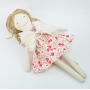Lalka szmaciana Lisa w sukience różana łączka