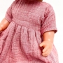 Sukienka muślinowa dla lalki Baby Born 43cm, różowy melanż