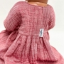 Sukienka muślinowa dla lalki Baby Born 43cm, różowy melanż