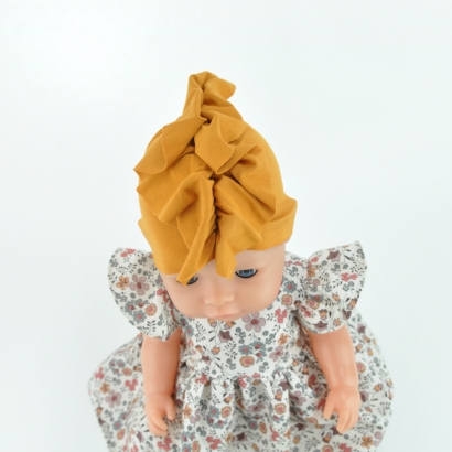 Zestaw dla lalki Baby Born 43cm, sukienka i żółty turban