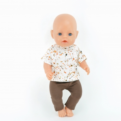 Zestaw dla lalki Baby Born 43cm, koszulka i legginsy