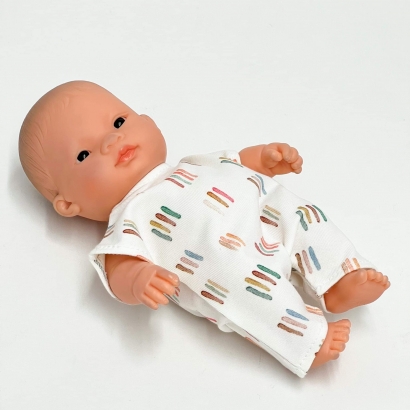 Ubranko Miniland Baby 21 cm kombinezon z drobne paseczki