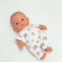 Ubranko Miniland Baby 21 cm kombinezon z drobne paseczki
