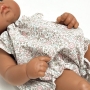 Ubranka dla lalki Miniland 32 cm kombinezon pastelowa łączka