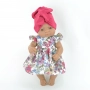 Sukienka w kwiaty dla lalki Miniland 32cm