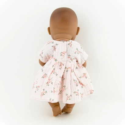 Sukienka w kwiatki dla lalki miniland 32 cm