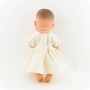 Sukienka w waniliowa dla lalki miniland 32 cm