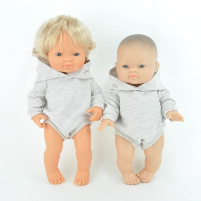 Bluza rampers dla lalki miniland 38 cm