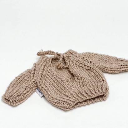 Sweterek lub czapka kotek dla lalki Miniland 38cm i Paola Reina