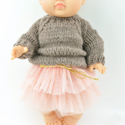 Sweterek dla lalki Miniland 38cm i  Paola Reina
