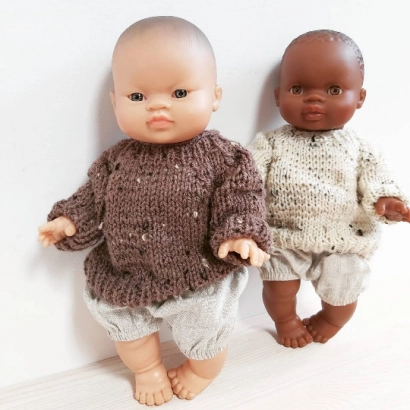 Sweterek dla lalki Miniland 38cm i Paola Reina