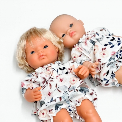 Ubranka dla lalki Miniland 38cm i Paola Reina, tunika i bloomersy