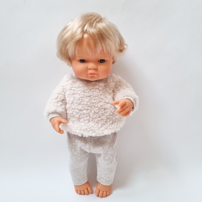 Zestaw bluza i legginsy dla lalki Miniland 38 cm i Paola Reina