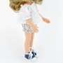 Zestaw dla lalki Paola Reina Amigas 32 cm, spodenki pastelowa łączka i biała tunika