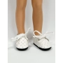 Białe wiązane buciki dla lalki Paola Reina Amigas 32 cm