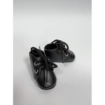 Czarne wiązane buciki dla lalki Paola Reina Amigas 32 cm