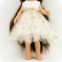 Sukienka w złote grochy dla lalki Paola Reina Amigas 32 cm