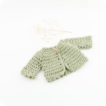 Sweterek z włóczki dla lalki Paola Reina