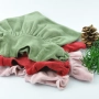 Sukienka świąteczna welurowa zielona Miniland 38cm